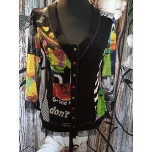 Bali brand cardigan Top Y2K Grunge Multi-color